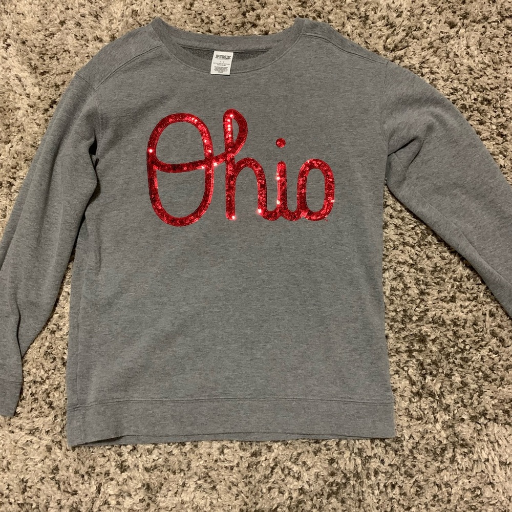 Victoria’s Secret PINK Gray Ohio State Crewneck❤️